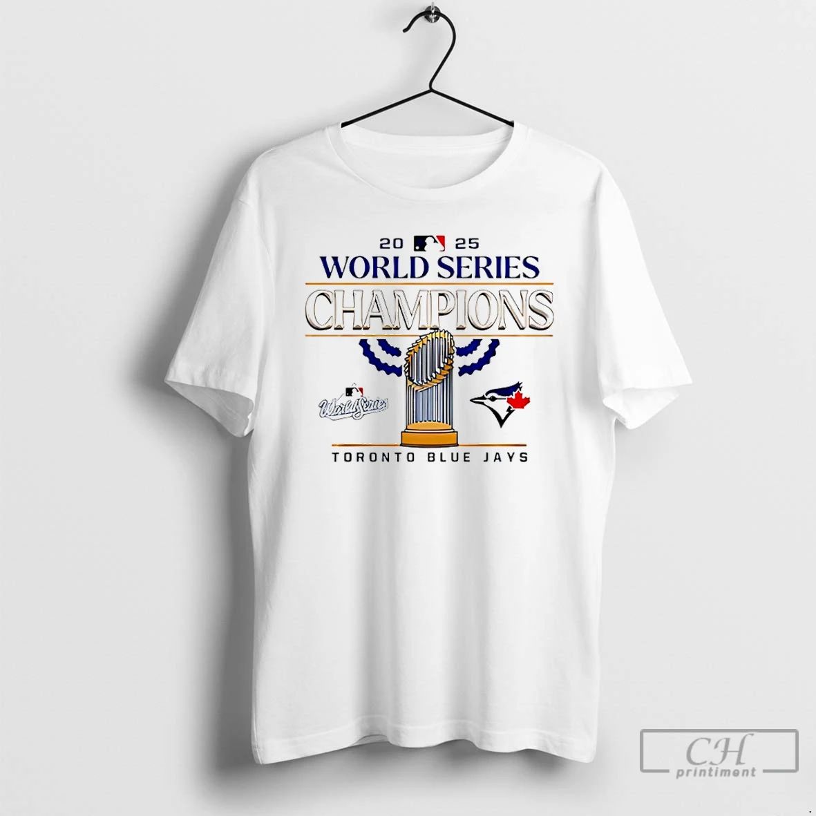 Classic Toronto Jays 2025 World Series Champions Trophy T Shirts