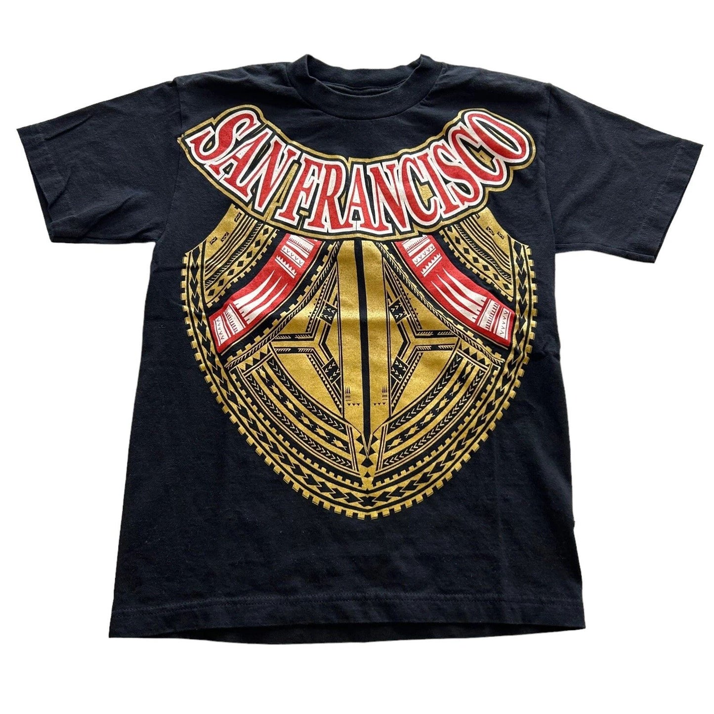 San Francisco Tribal Graphic Souvenir Graphic Shirt y2k Modern Casual Men's S