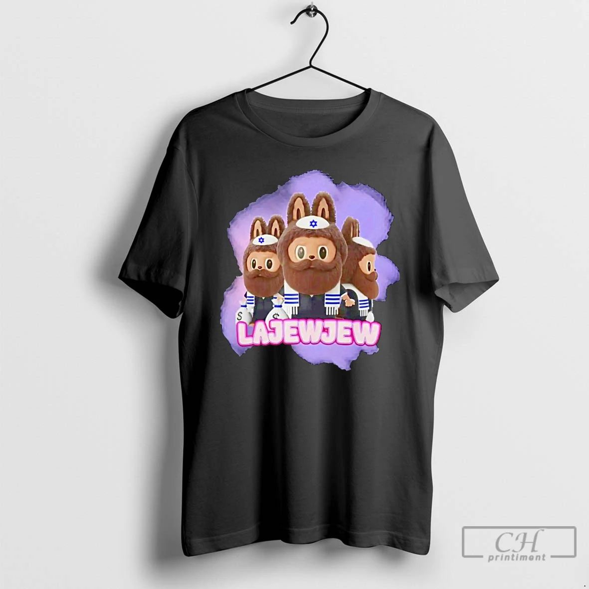 Classic Lajewjew Labubu Jew Graphic T Shirts