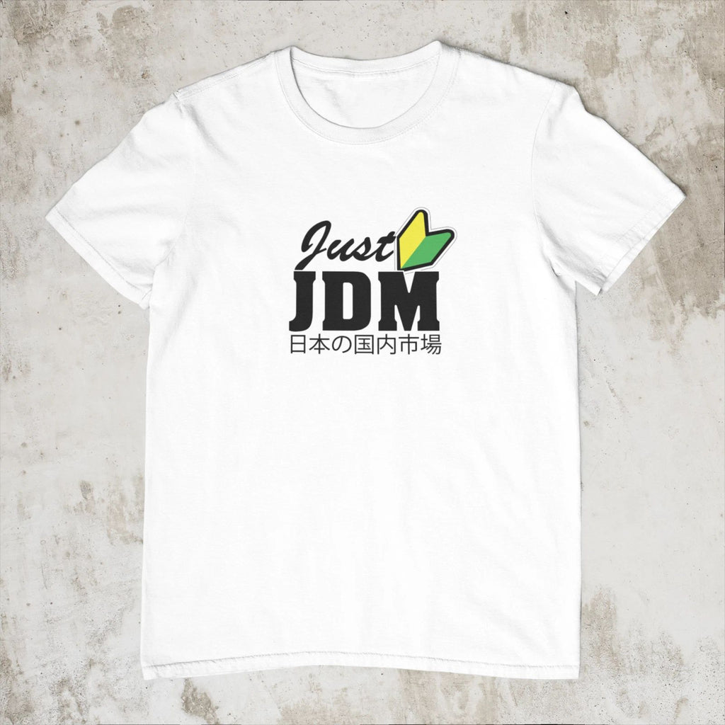 Just JDM Car Culture Stance Japanese Trendy Printed Cotton Men's T-shirt Top Tee