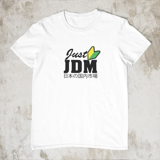 Just JDM Car Culture Stance Japanese Trendy Printed Cotton Men's T-shirt Top Tee