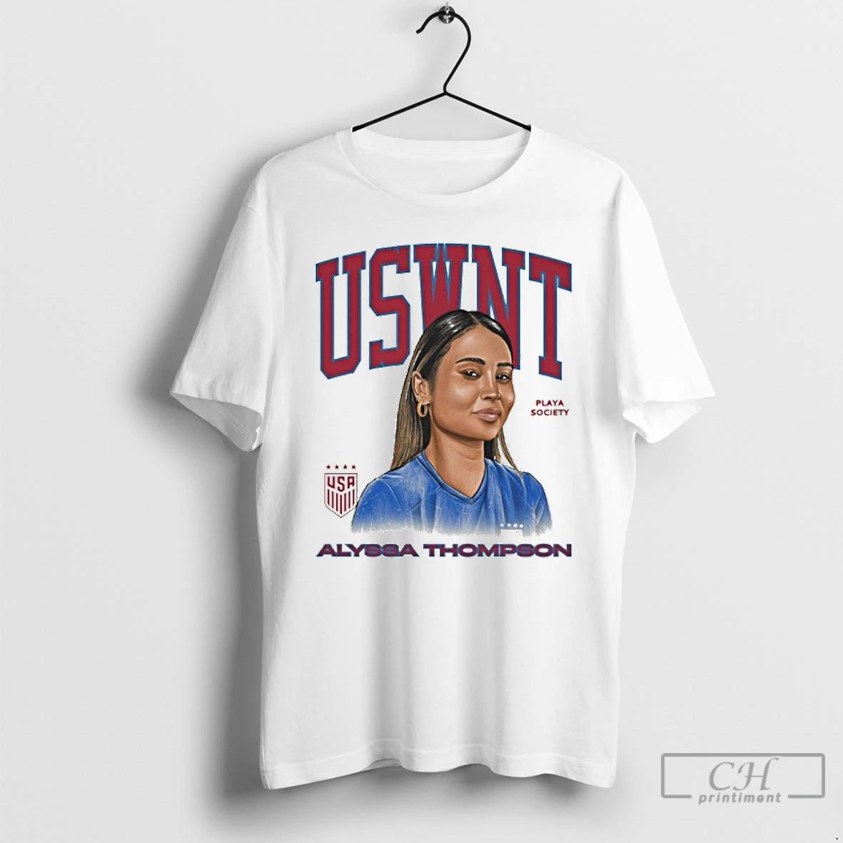 Classic Uswnt Alyssa Thompson Player T Shirts