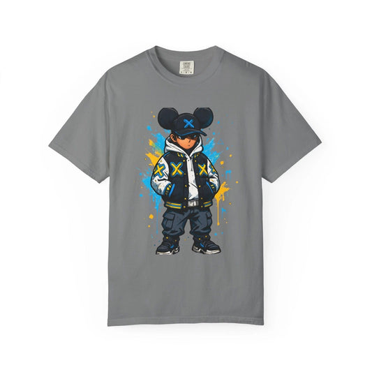 Street Style Graphic T-Shirt, Cool Urban Fashion Tee, Unisex Garment-Dyed Shirt
