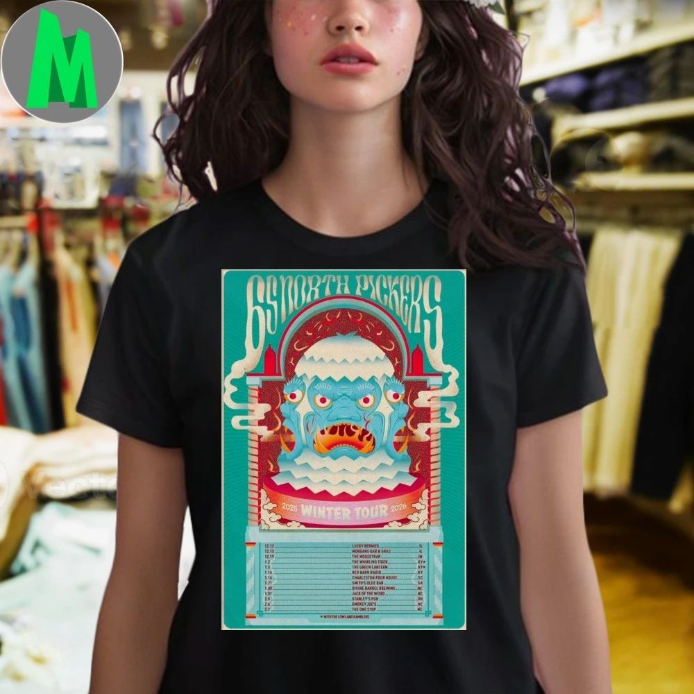 65 North Pickers Poster Winter 25 26 Tour Shirt