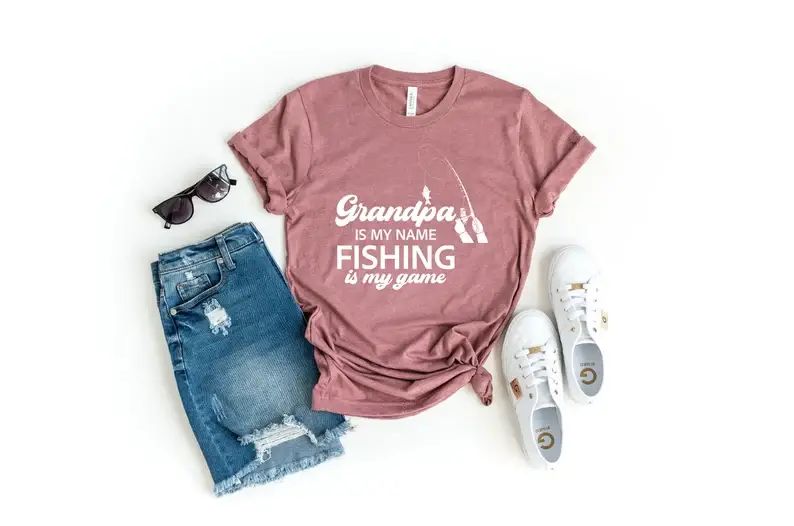 Grandpa Is My Name Fishing Is My Game T-Shirt