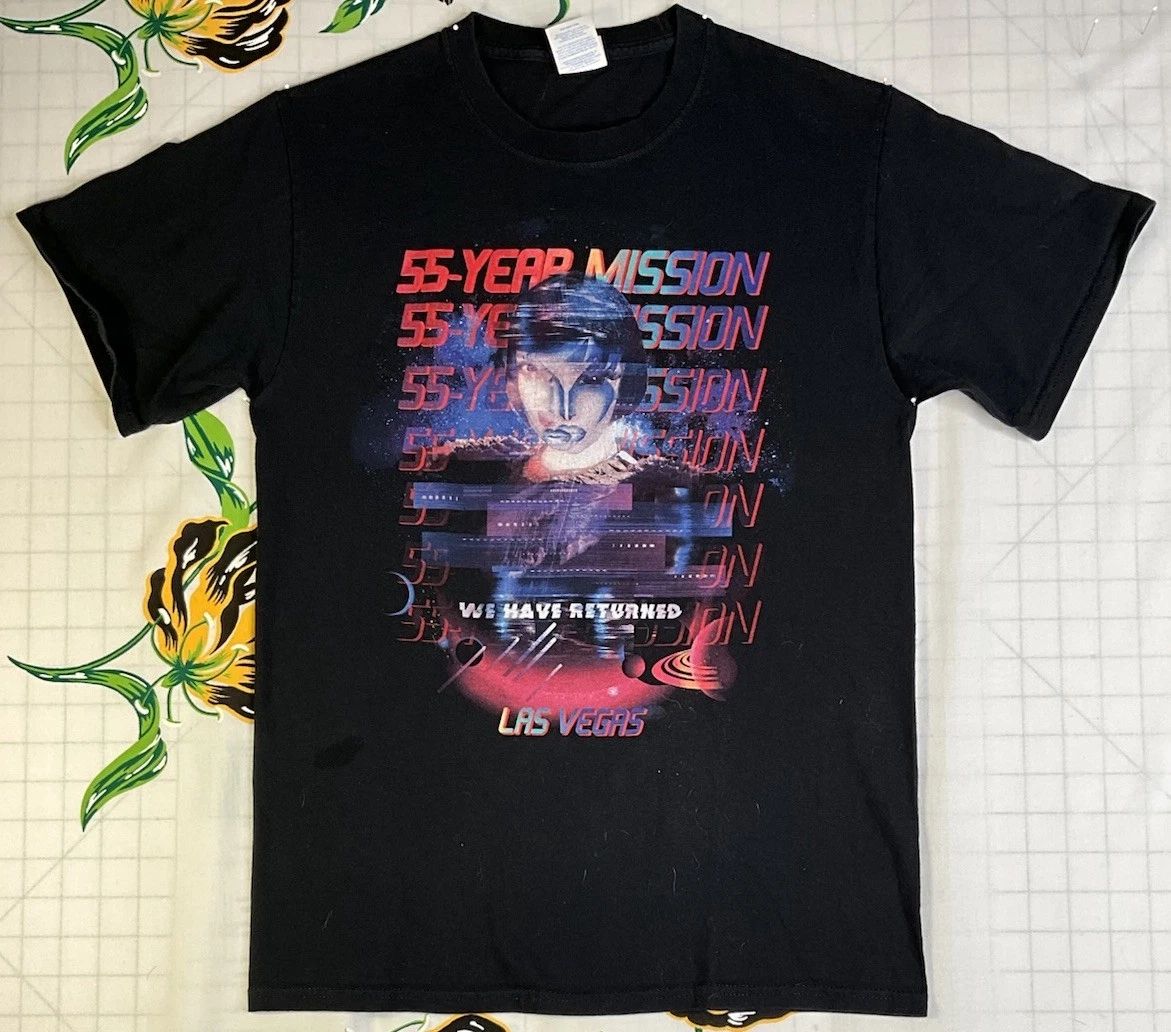 T Shirt 55 Year Mission Black Small