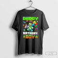 Classic Daddy Of The Birthday Boy Pixel Gamer T Shirts Hoodie Longsleeve