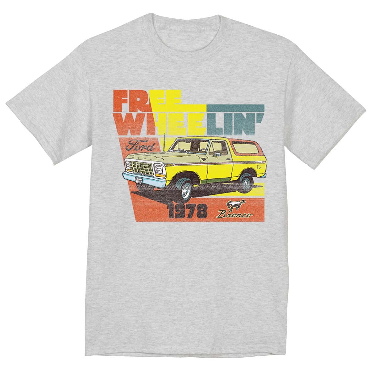 Mens Big and Tall Graphic T-shirts Ford Bronco Design Clothing