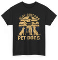 Play Guitars Pet Dogs Retro Music T-shirt - Guitarist Animals Dogs Lovers Tee