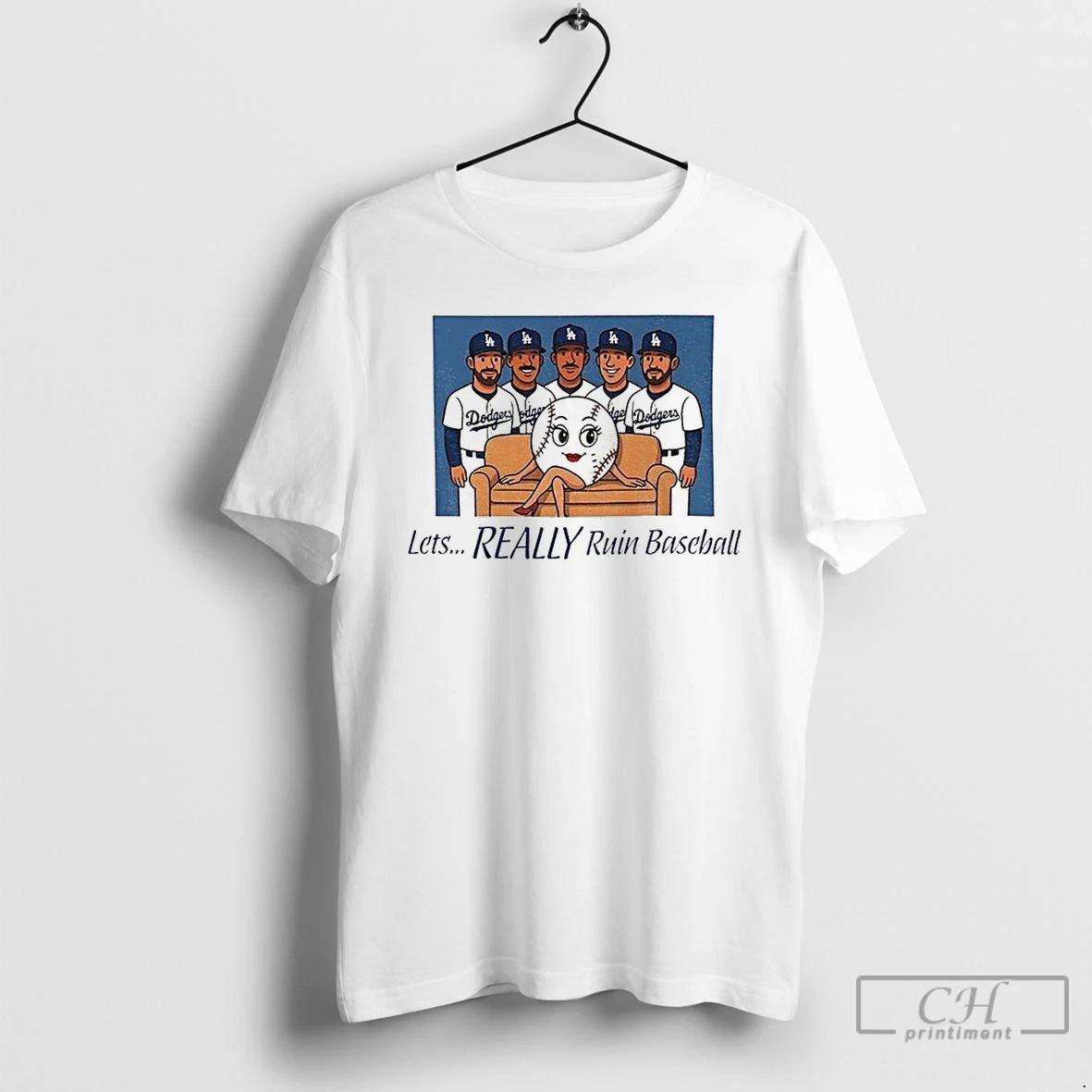 Classic Dodgers Lets Really Ruin Baseball National League Champions 2025 T Shirts