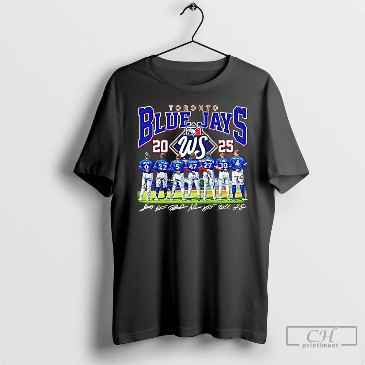 Classic Toronto Blue Jays Ws 2025 American League Champions Signatures T Shirts