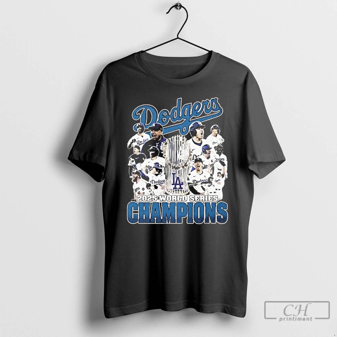 Premium Dodgers 2025 World Series Champions Player Cup Champions T Shirts