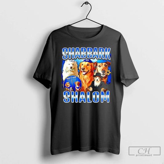 Premium Shabbat Shalom Jewish Dog T Shirts