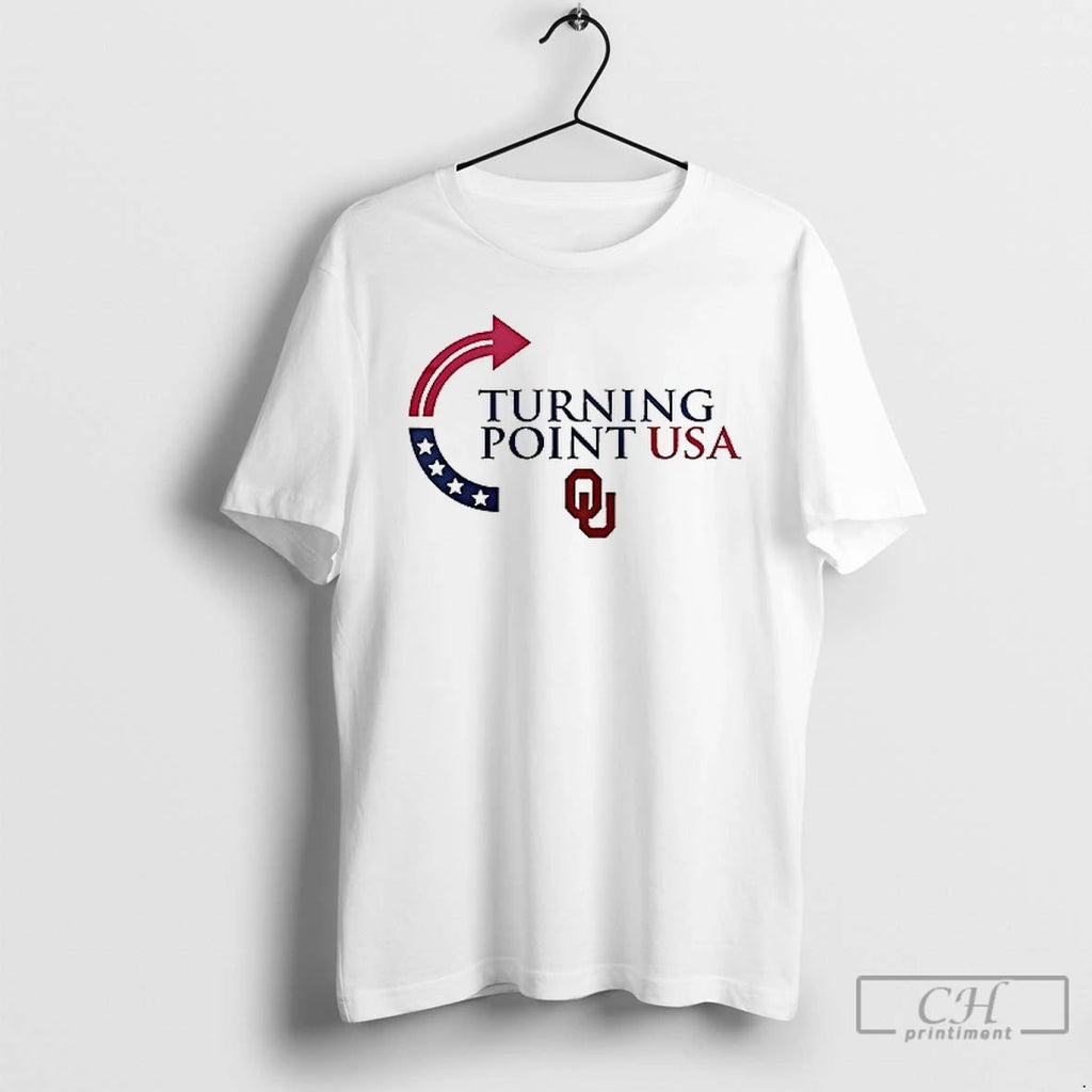 Oklahoma Sooners X Charlie Kirk Turning Point Usa The University Of Oklahoma Usa Flag