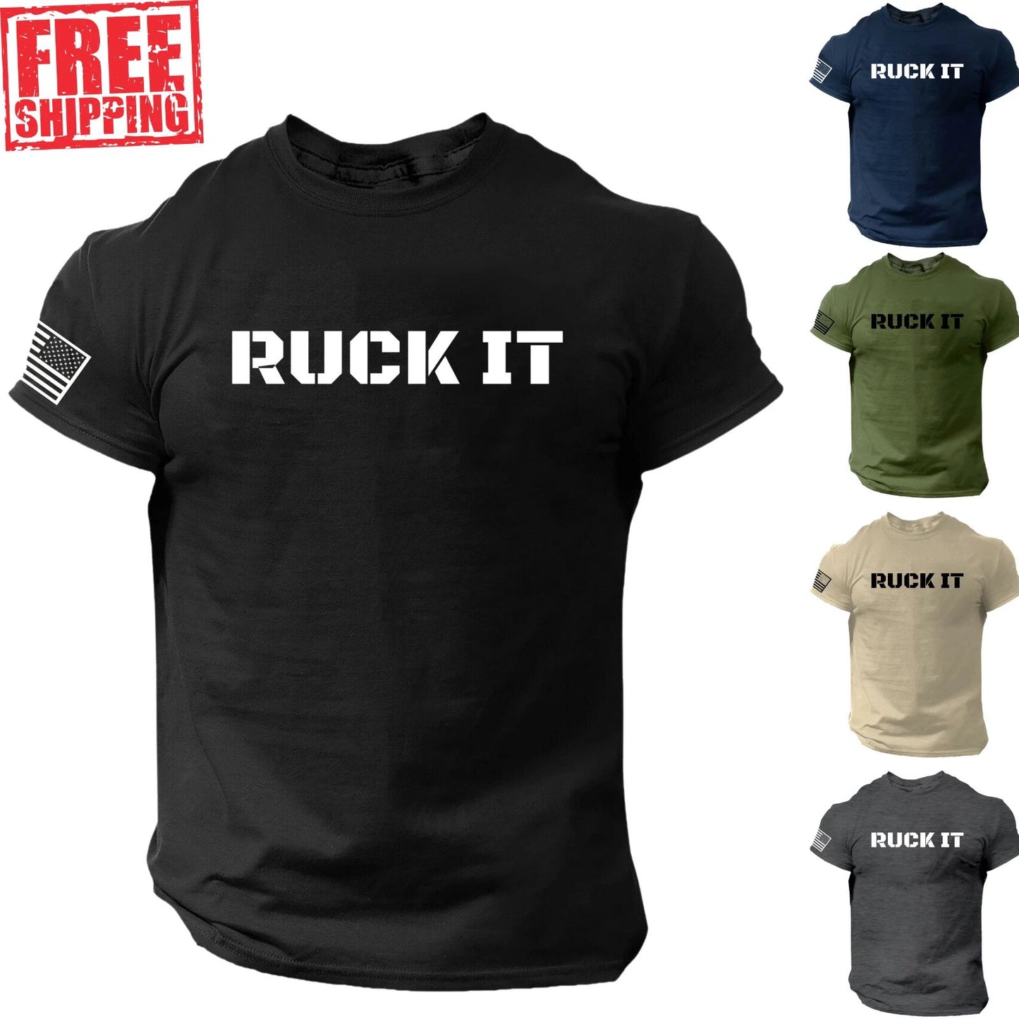 Ruck It Funny Military Shirt, Army, Marines, Navy, Soldier, Air Force, America