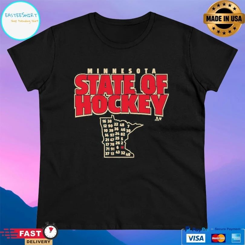Minnesota State Of Hockey T-shirt
