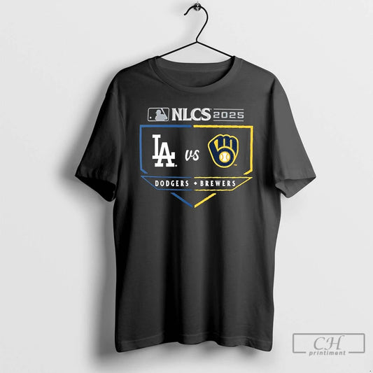 Premium Los Angeles Dodgers Vs Milwaukee Brewers Nlcs Batters Box Matchup T Shirts
