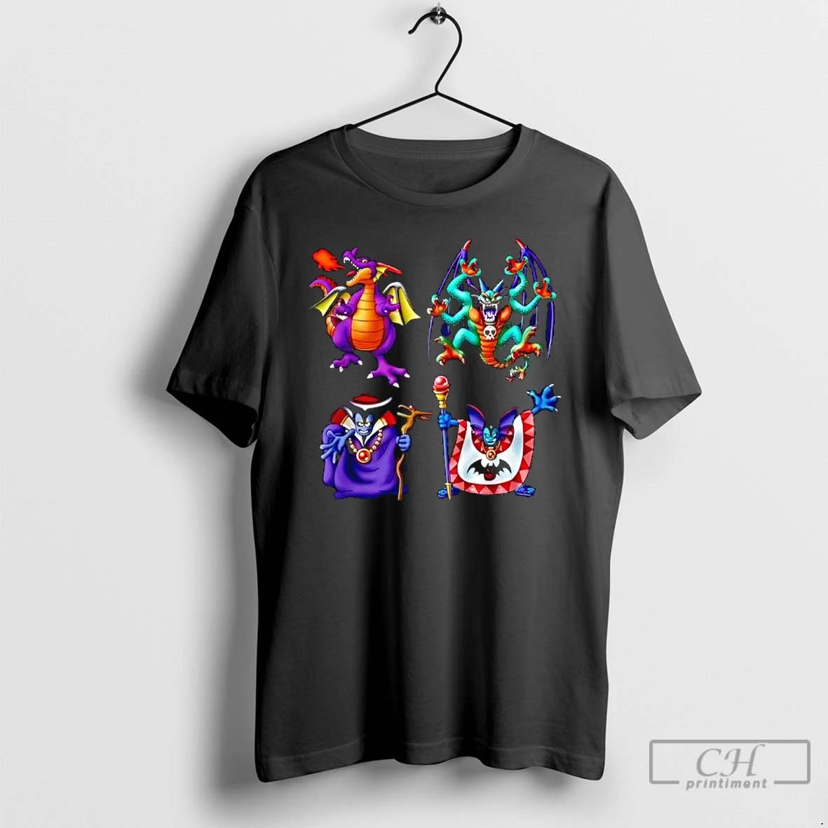 Classic Dragon Quest I Ii Hd 2d Remake Boss Monsters T Shirts