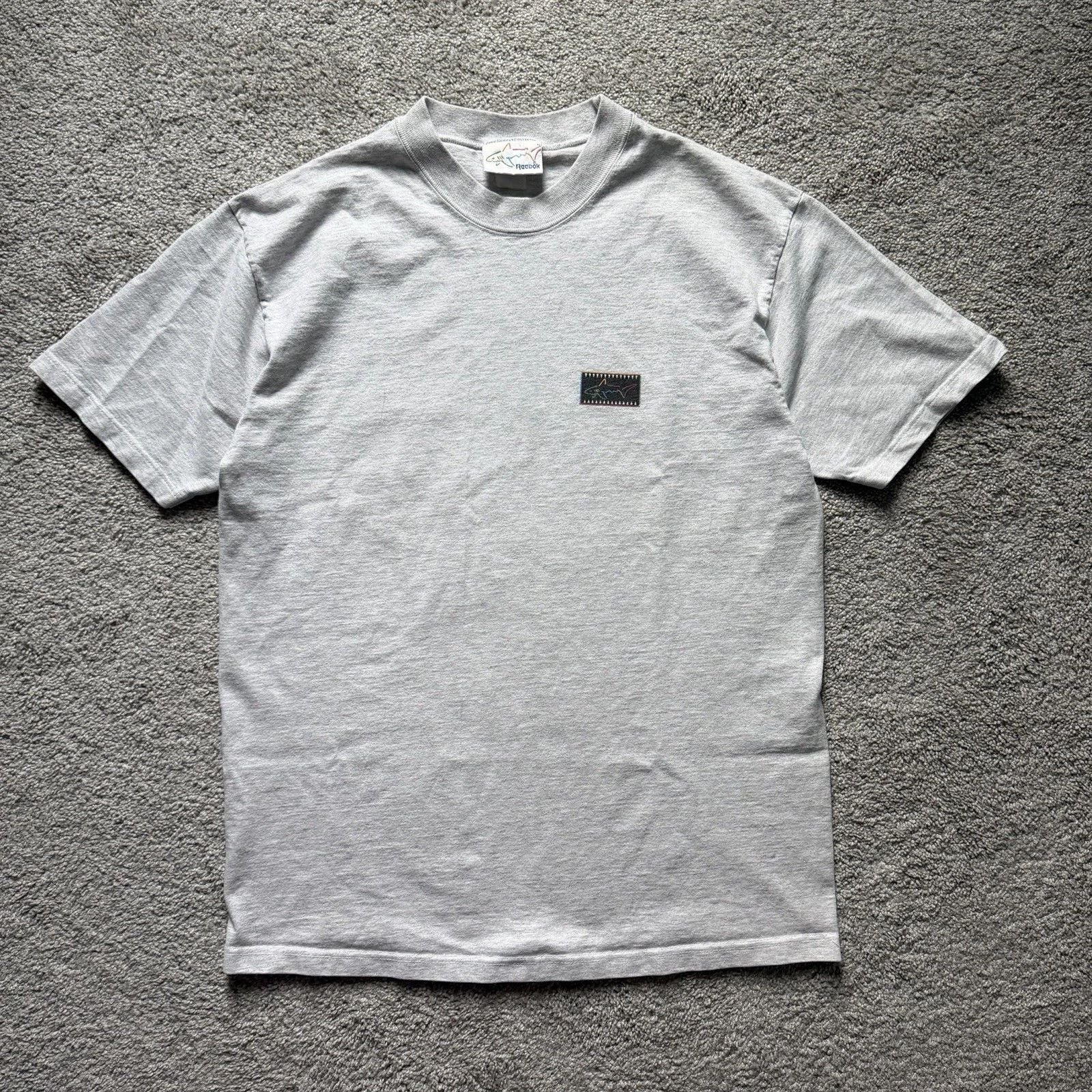 VTG Reebok x Greg Norman Gray Shark Graphic T-Shirt Men’s Size M