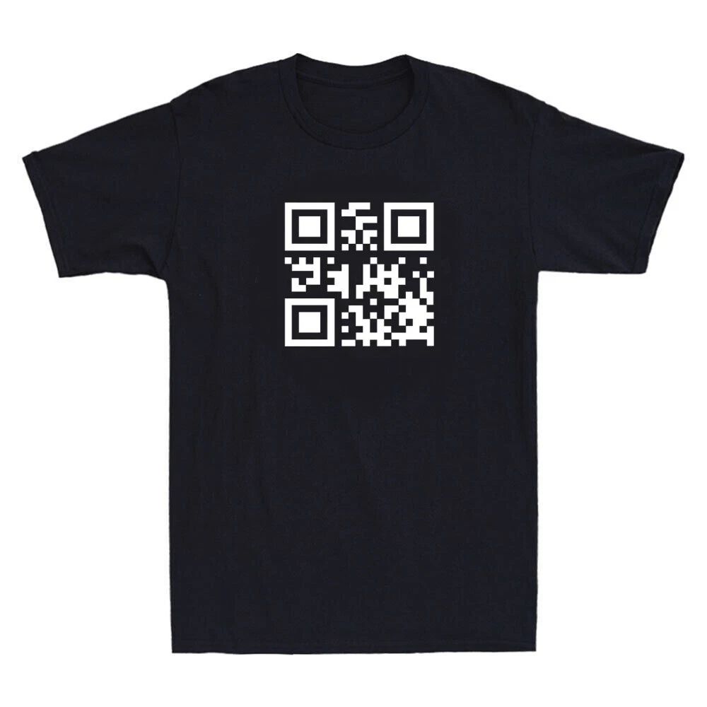 FU*K YOU FU QR CODE - FUNNY OFFENSIVE SLOGAN  Mens  T-Shirt