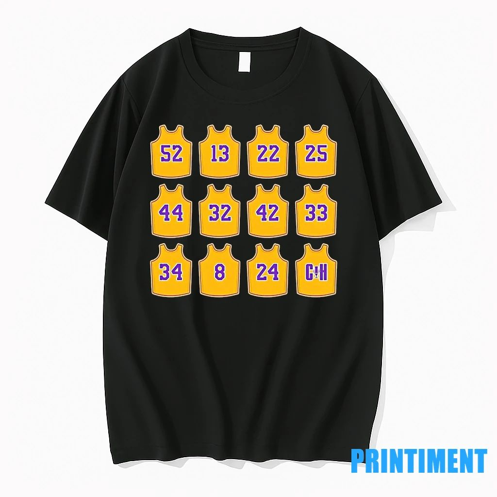 Los Angeles Lakers Jersey Retired Tshirts Sweater