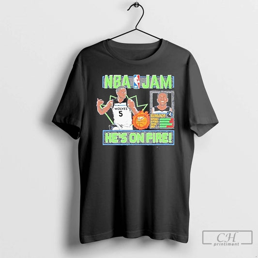 Classic Nba Jam Anthony Edwards Minnesota Timberwolves T Shirts