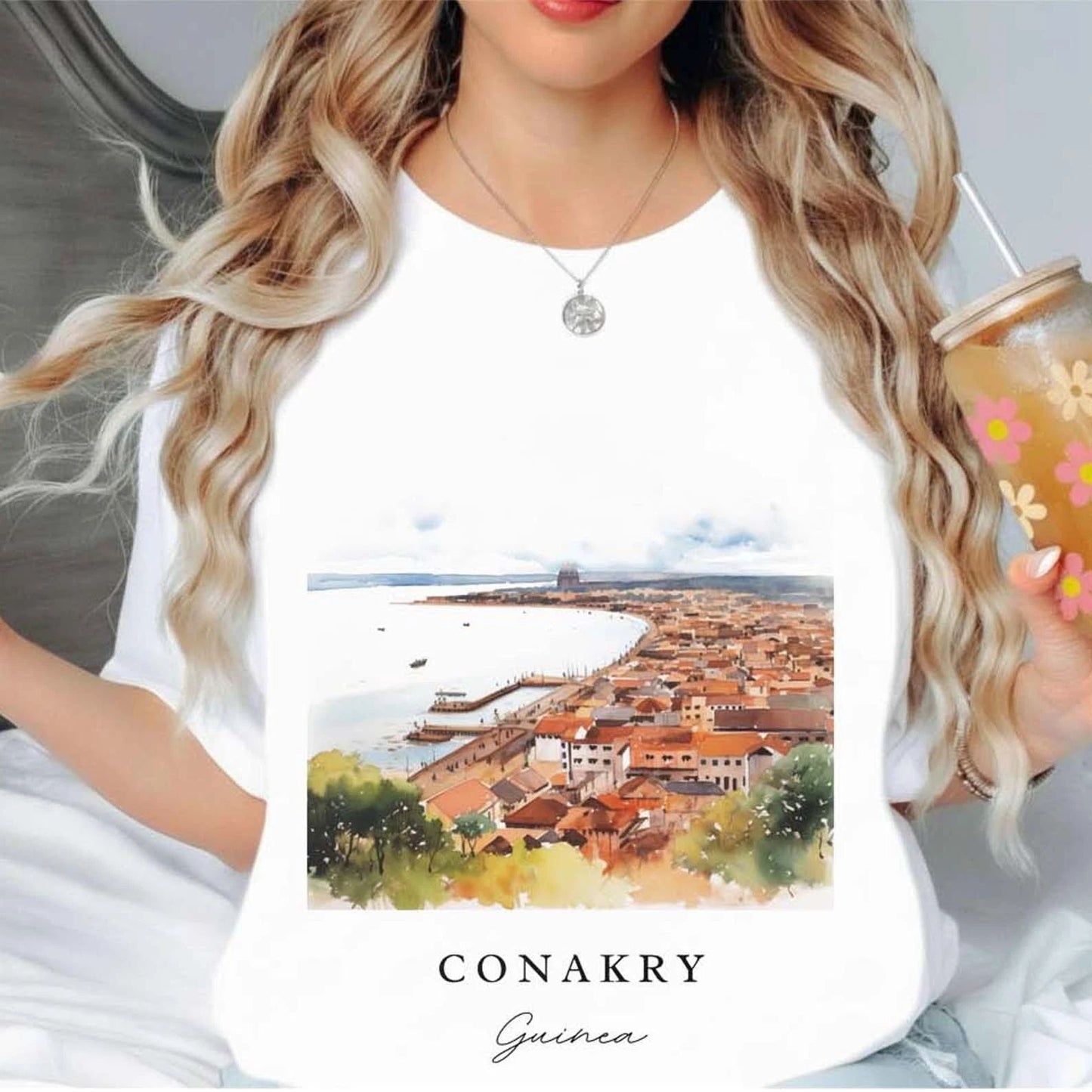 Conakry Unisex Shirt Travel Gift Guinea Trip Lover Souvenir Tee