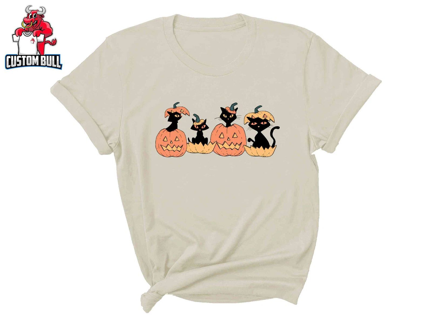 Cute Halloween Cats Shirt, Halloween Cat Shirt, Retro Cat Shirt