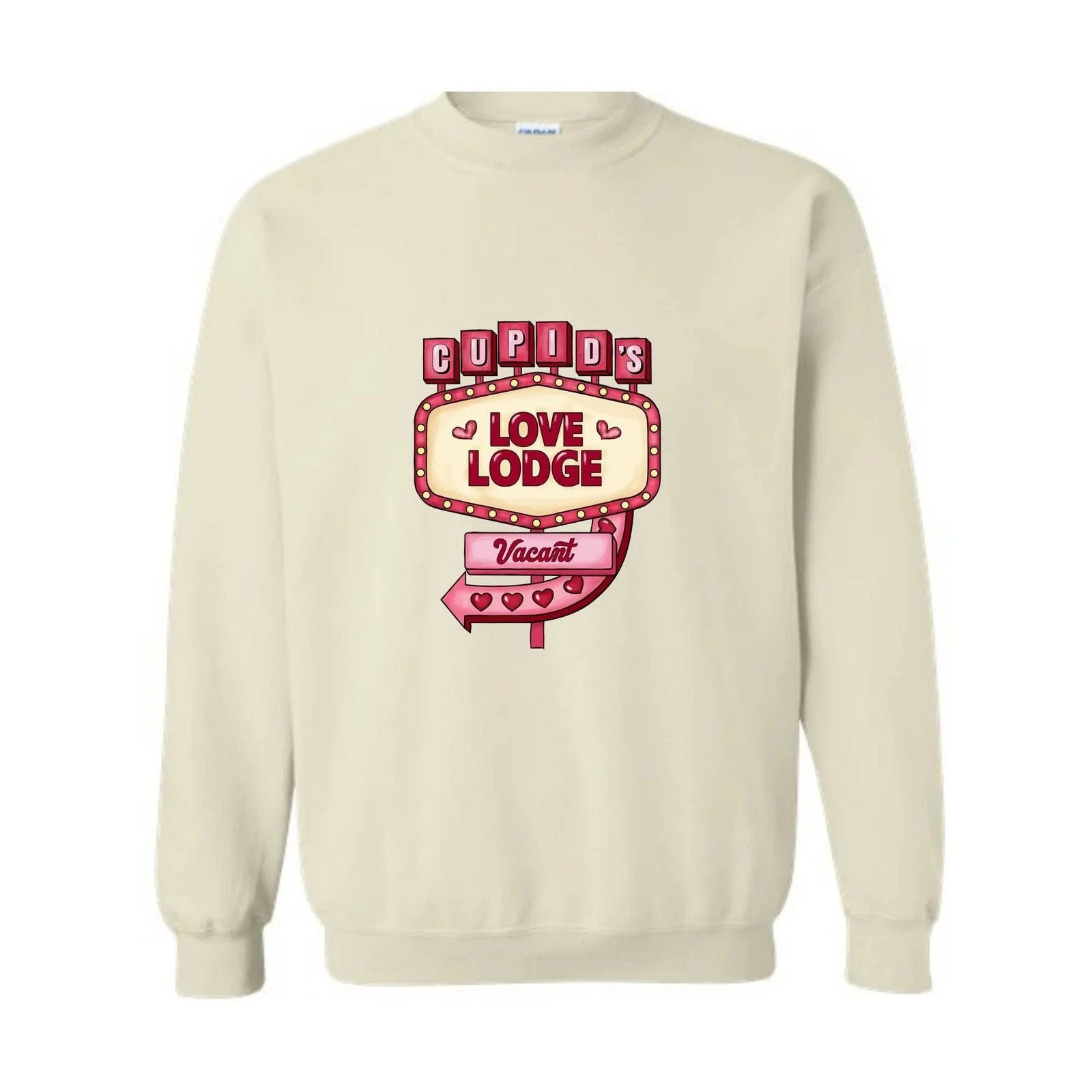 Cupids Love Lodge Vacant Sweatshirt, Valentines Day Sweatshirt, Lover Sweatshirt