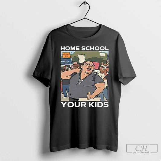 Classic Home School Your Kids Lucy Martinez No Kings Protest 2025 Long Sleve T Shirts