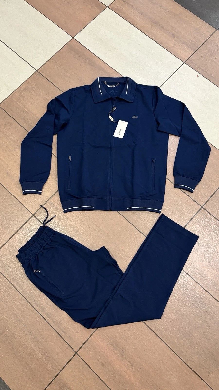 Brioni - Tracksuit  Set color Parlament / Blue  size L/52  - with zipper