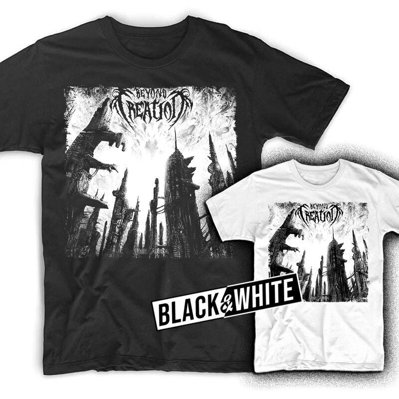 Beyond Creation The Aura album T shirt BLACK WHITE sizes S-5XL