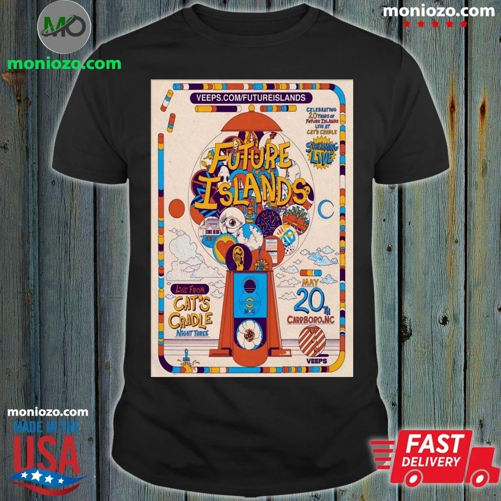 Original Future Islands In Carrboro NC On May 20 2026 Poster Shirt