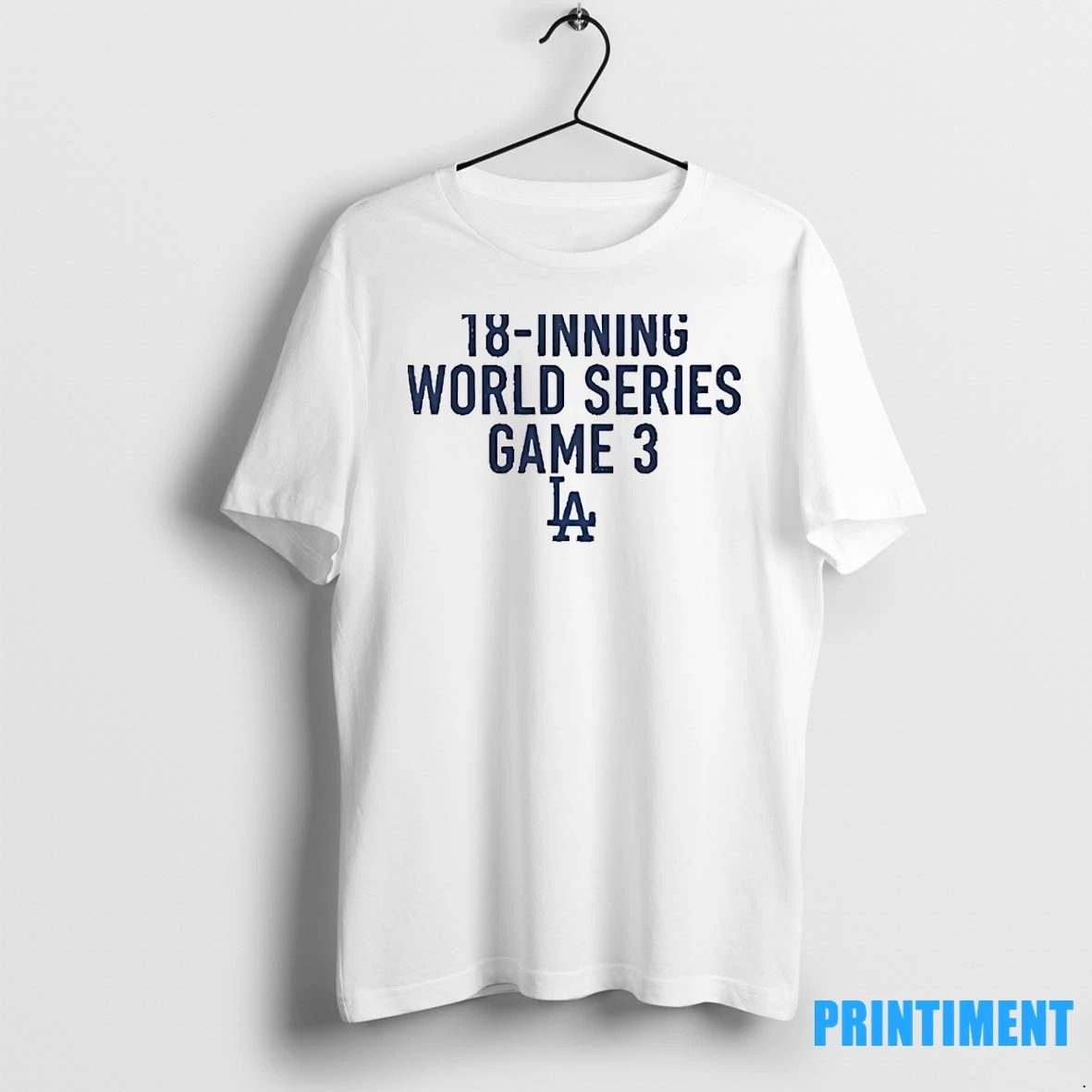 Los Angeles Dodgers Mlb Baseball I Survived An 18 Inning World Series Game 3 Tshirts