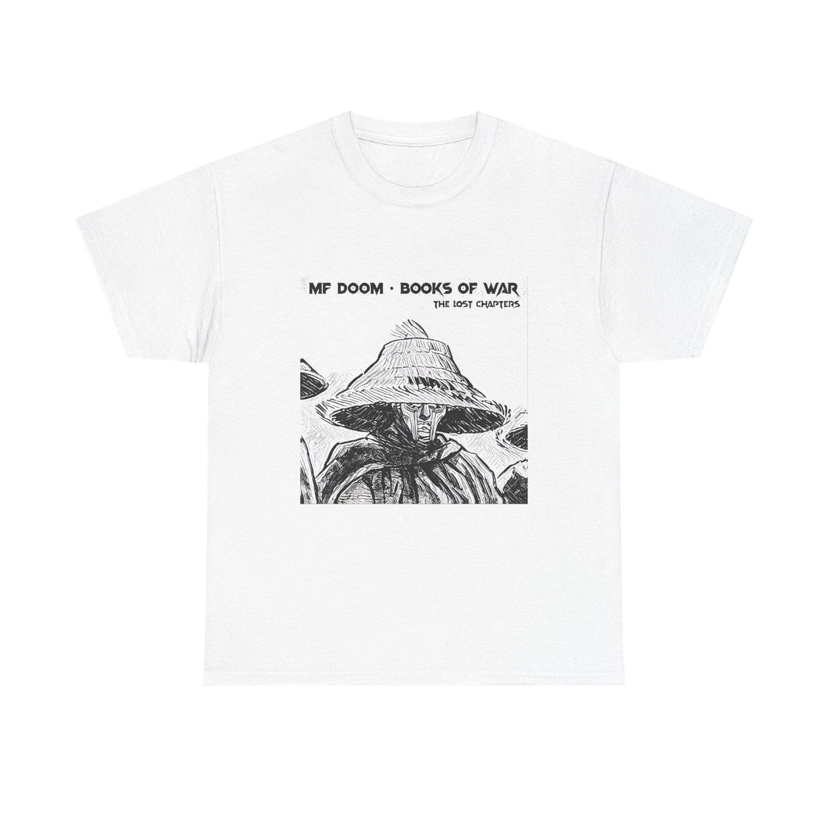 MF DOOM Books of War Art Graphic Print Unisex Heavy Cotton T-Shirt
