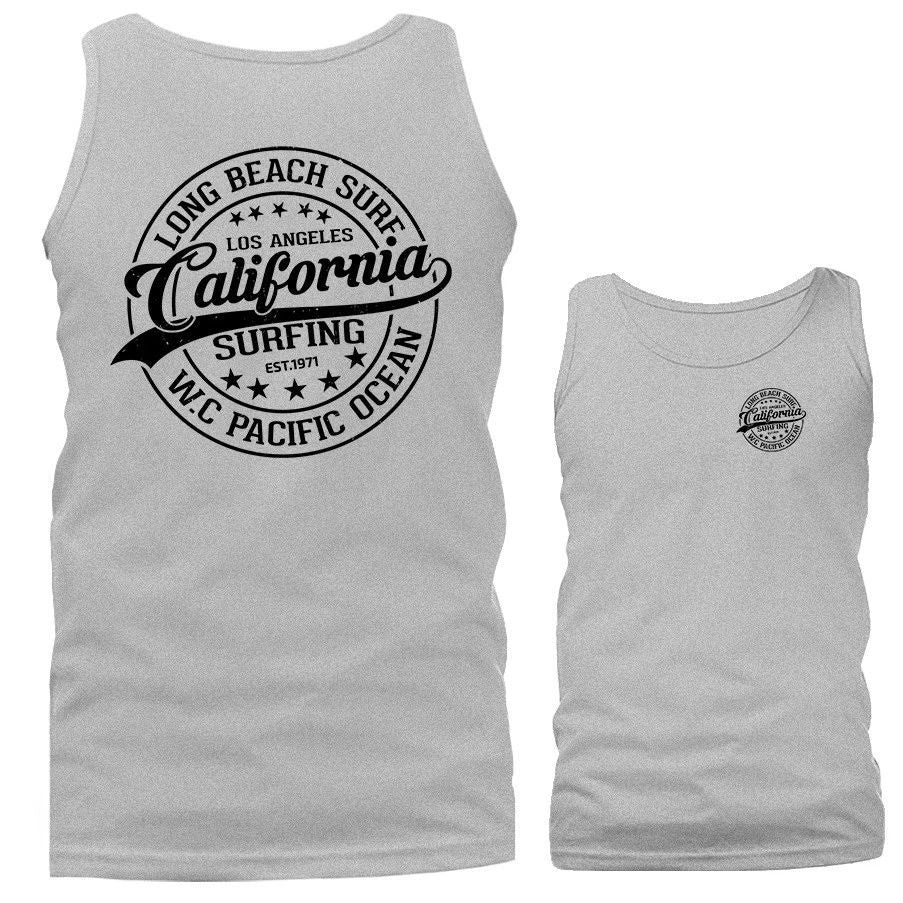 Long Beach California Surf Surfing Tank Top