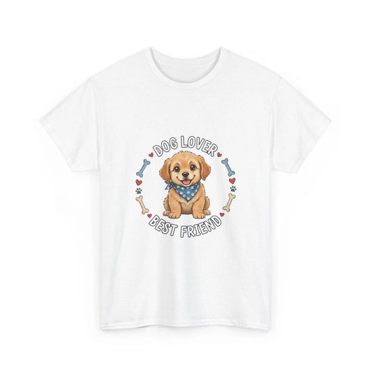 Dog Lover Best Friend T-Shirt | Cute Puppy Graphic Tee, Cute Pet Animal Tee