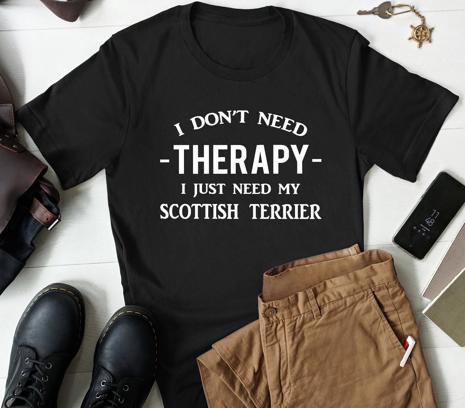 Scottish Terrier Owner T-shirt Dog Person Gifts Funny Dog Lover Tee Men & Women