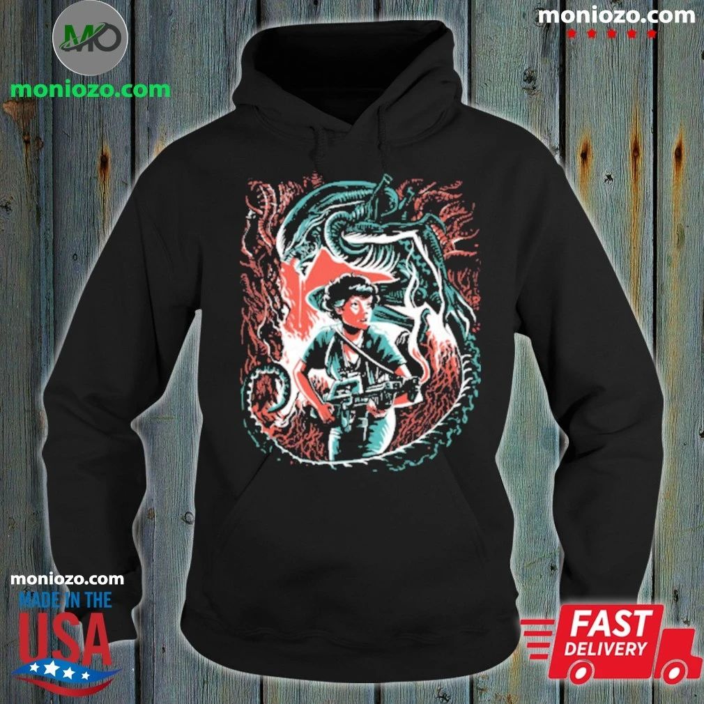 Original Hunter Hunted Ripley And Xenomorph Shirt
