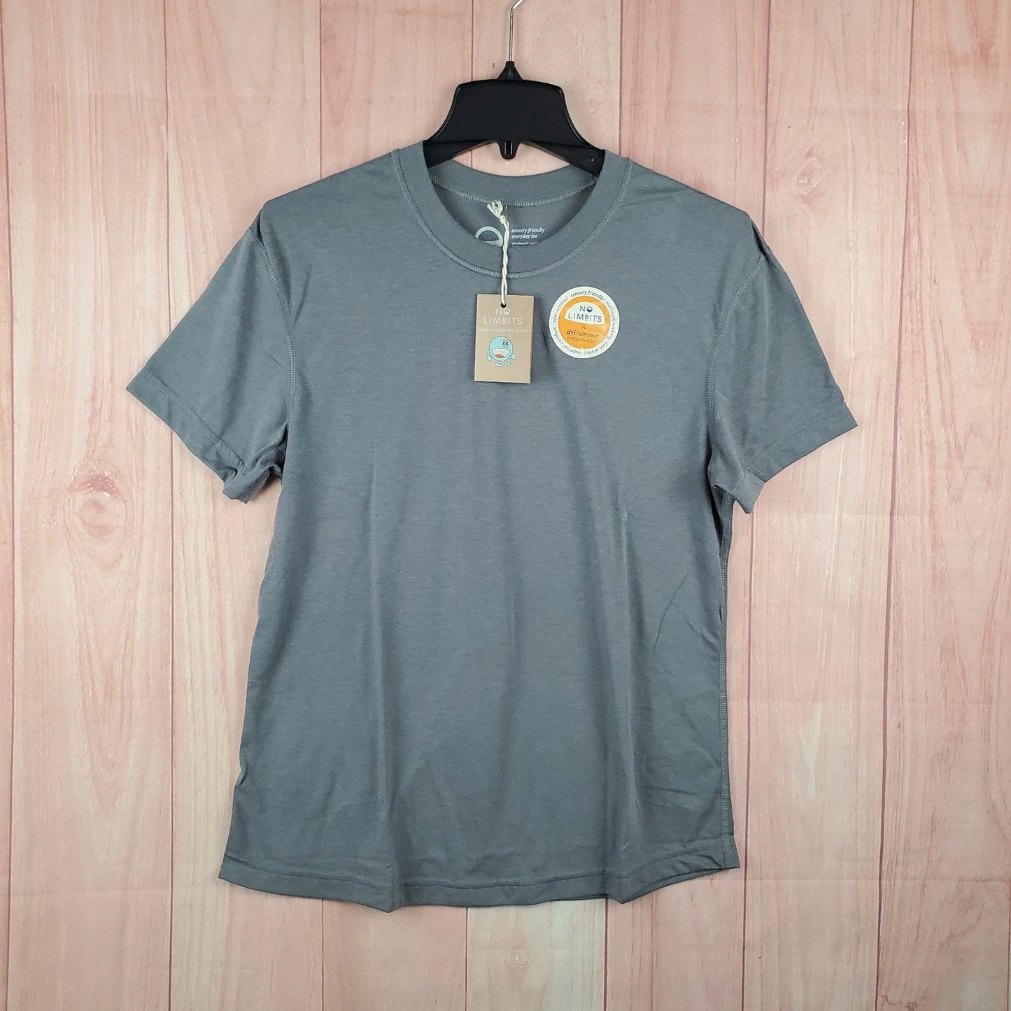 No Limbits Adaptive Sensory T Shirt Mens Medium Gray Moisture Wicking Freshguard