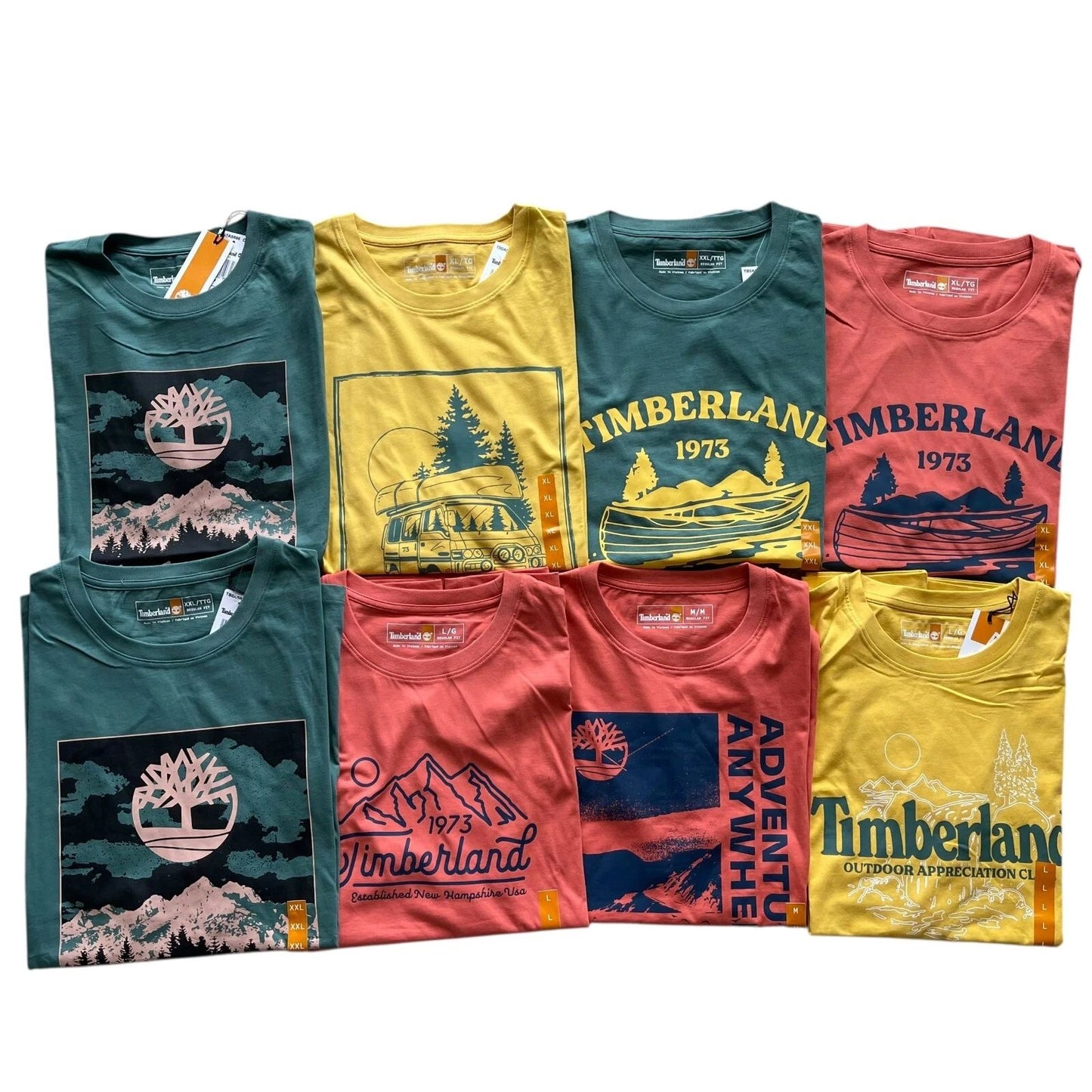 Timberland Men's Graphic Short Sleeve T-Shirt Outdoor Adventure Nature Print Tee