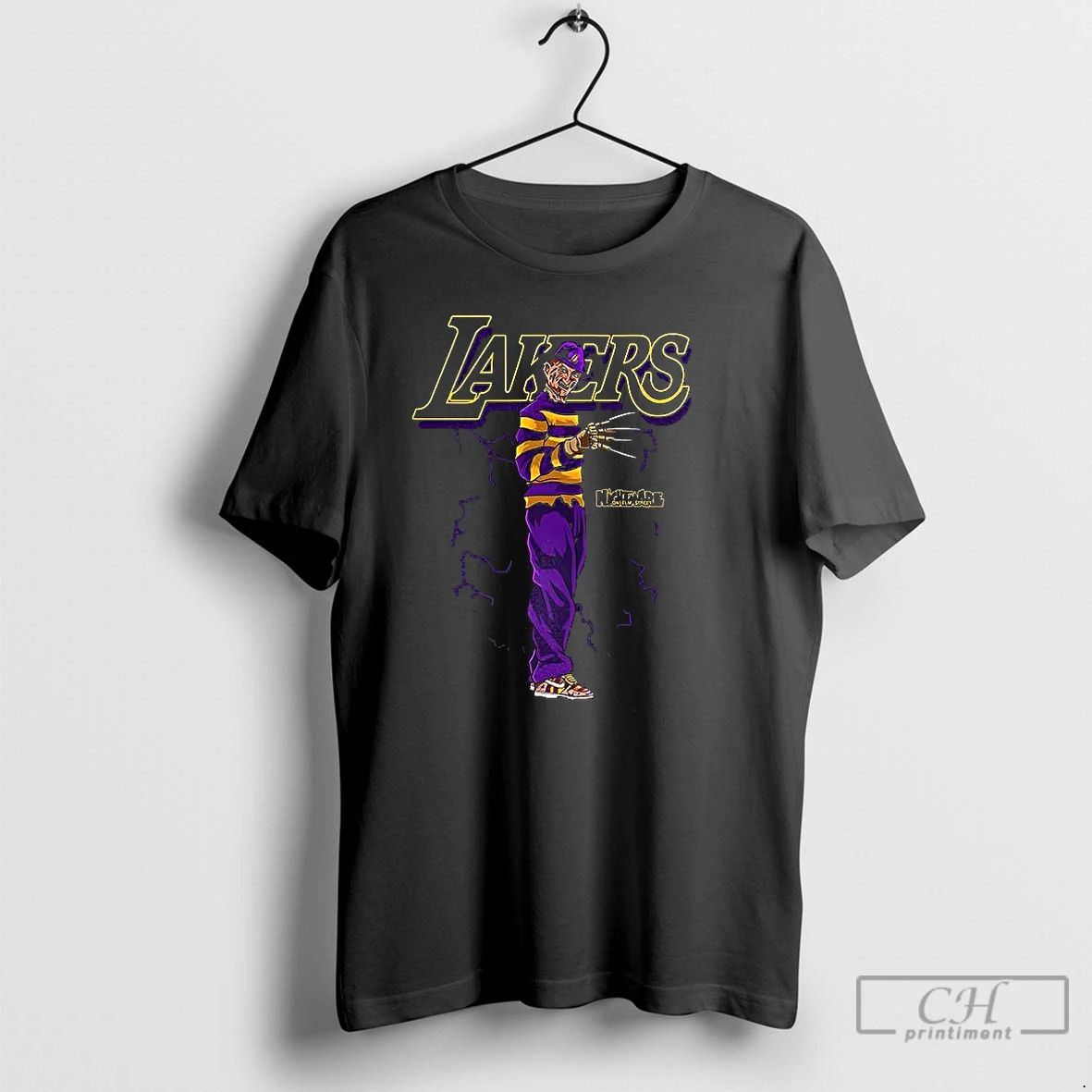 Classic Freddy Krueger Los Angeles Lakers Basketball Lakeshow Halloween T Shirts