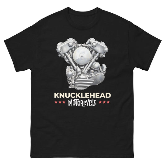 Old School Knucklehead Motorcycle Retro Biker Unisex classic tee Fits Harley