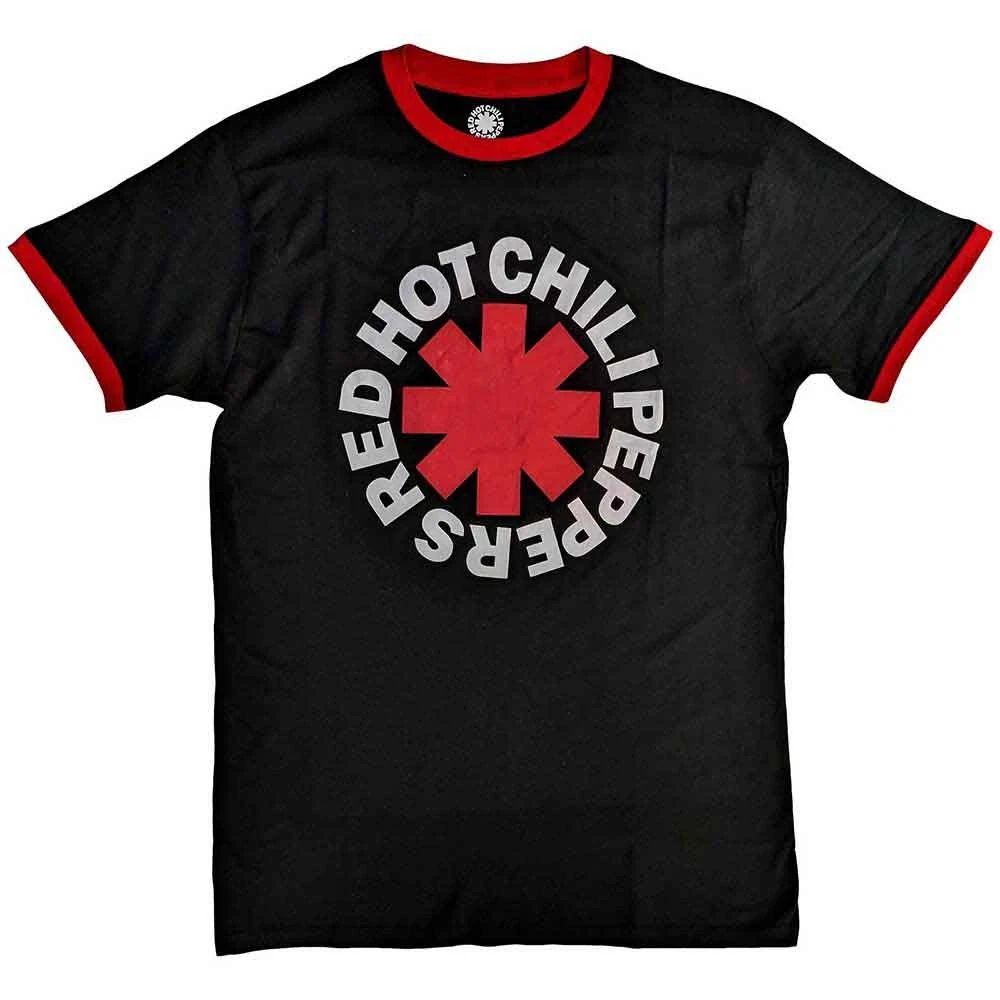 Red Hot Chili Peppers Classic Asterisk T-Shirt Black New