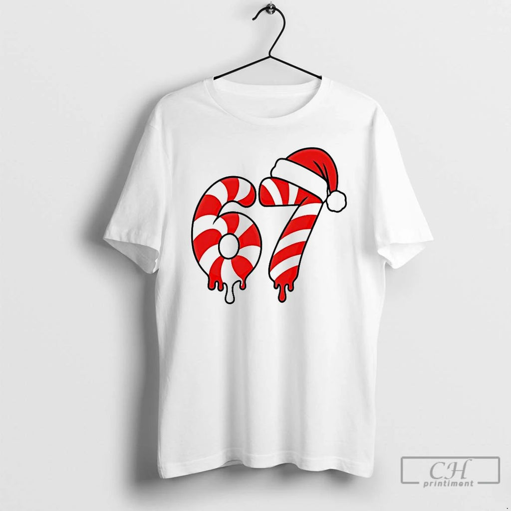 Premium 67 Christmas Candy Cane T Shirts