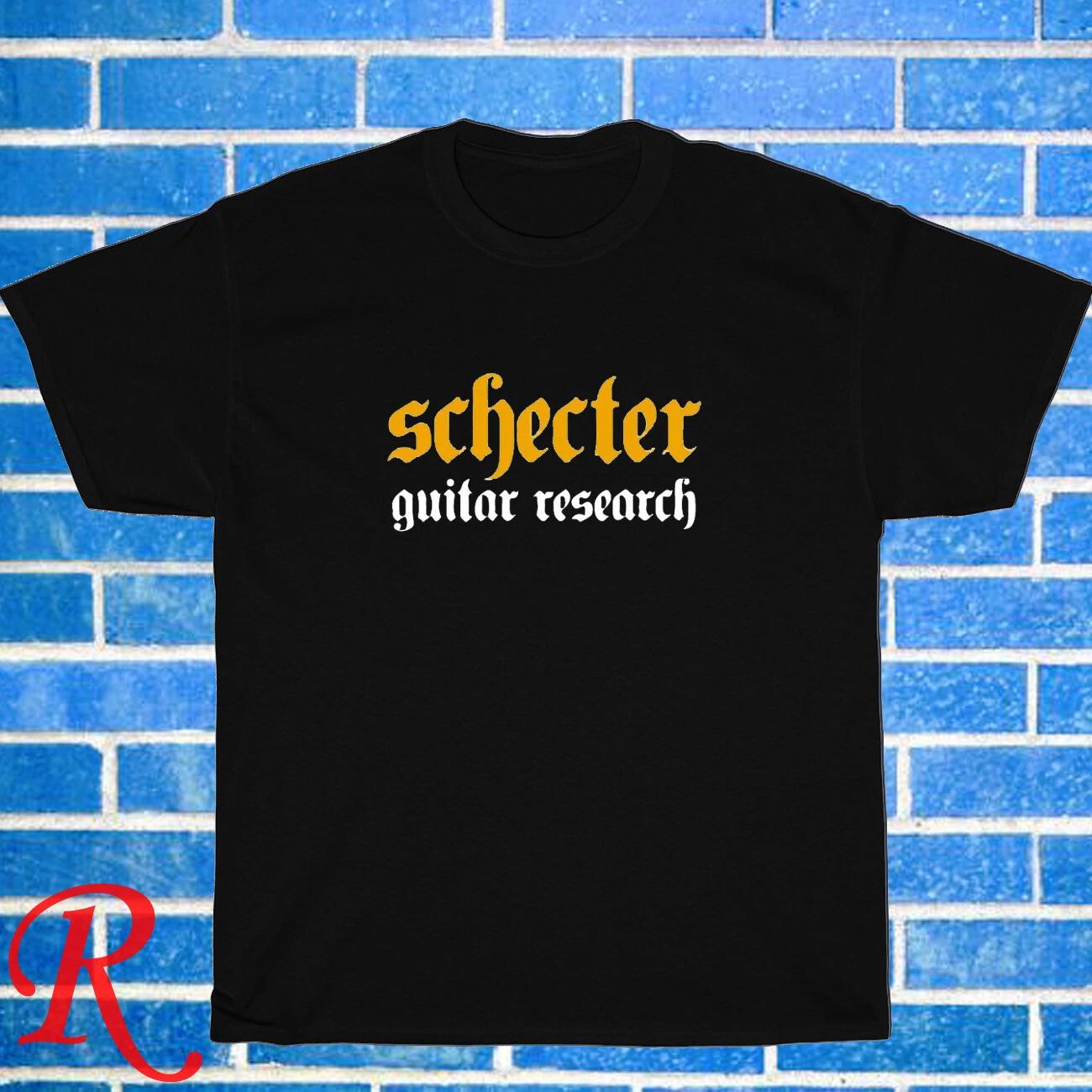 NewSchecter Guitar Research Logo Black/Grey/Navy/White Size S-5XL Unisex T-Shirt
