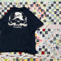 Men's Modern VTG-Style Y2k Late 00s J.E.M. F/X Black Shiny Skull Film Promo Tee