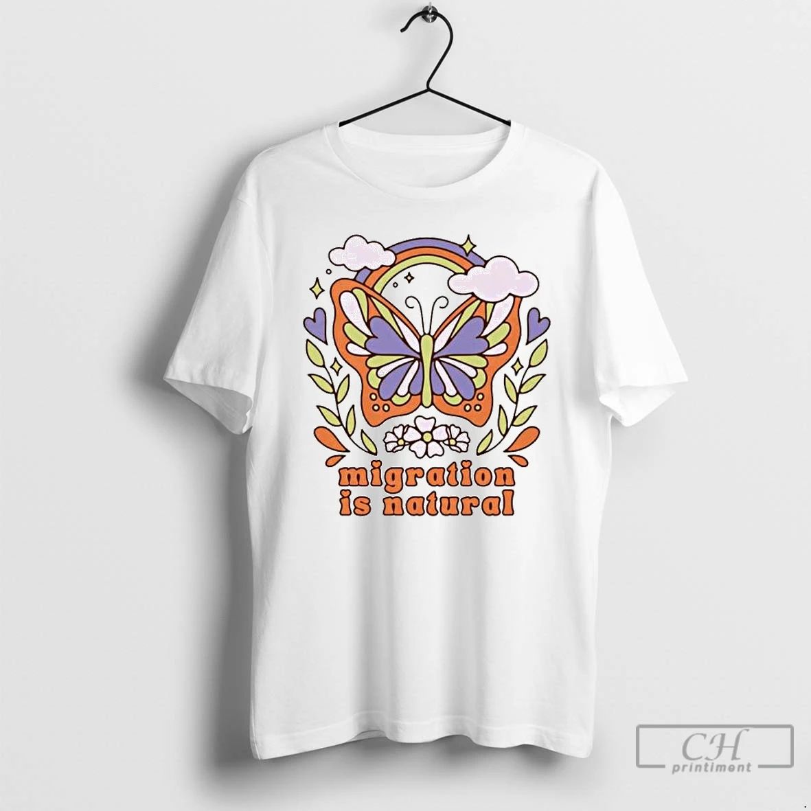 Classic Butterfly Migration Is Natural Ornaments T Shirts
