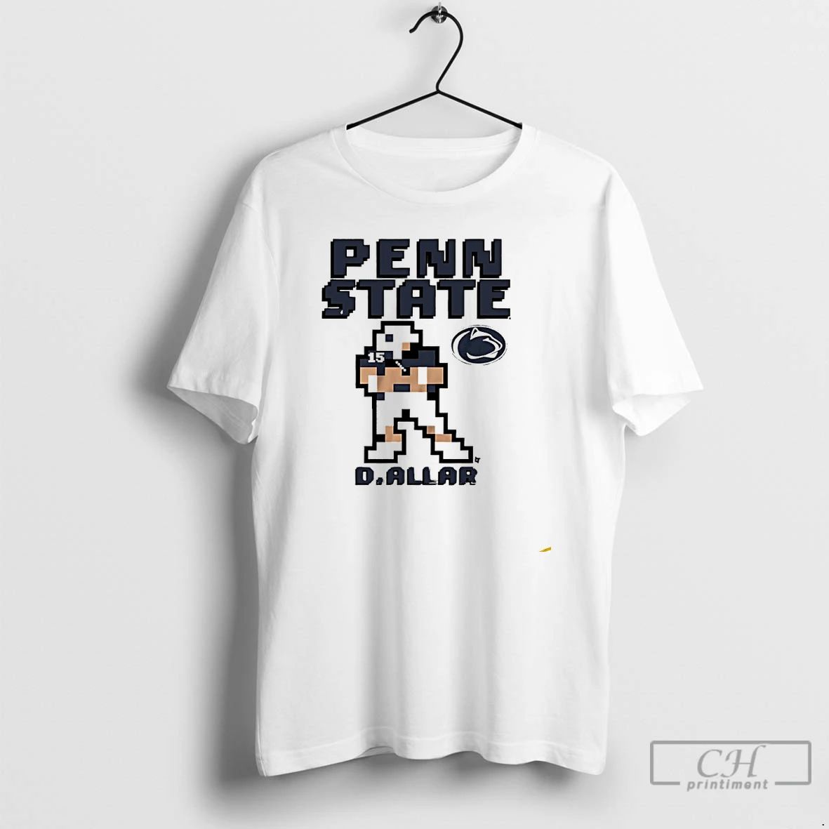 Premium Penn State Nittany Lions Football Drew Allar Pixel T Shirts
