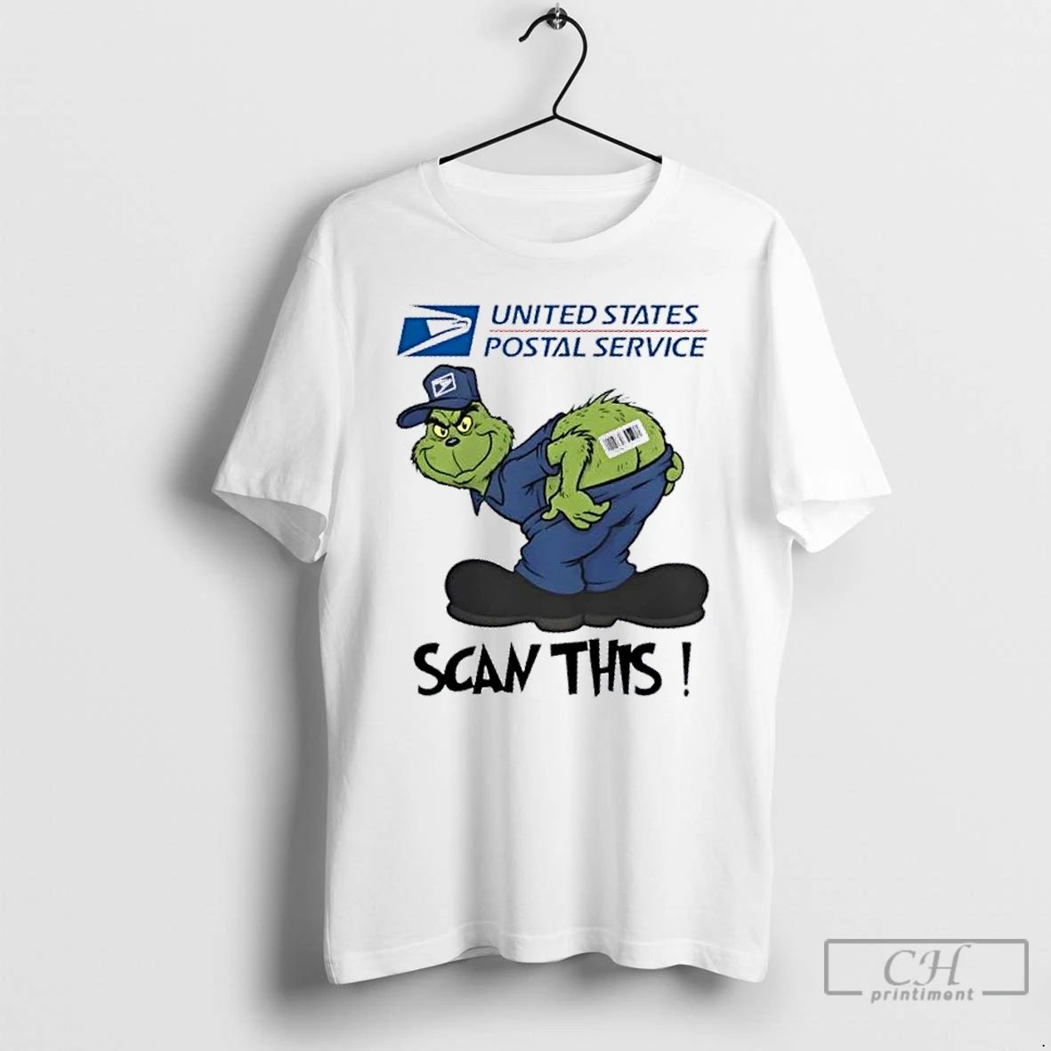 Classic Grinch X Usps Scan This T Shirts Hoodie Longsleeve